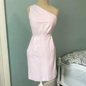 Jcrew Lavendar One Shoulder Dress